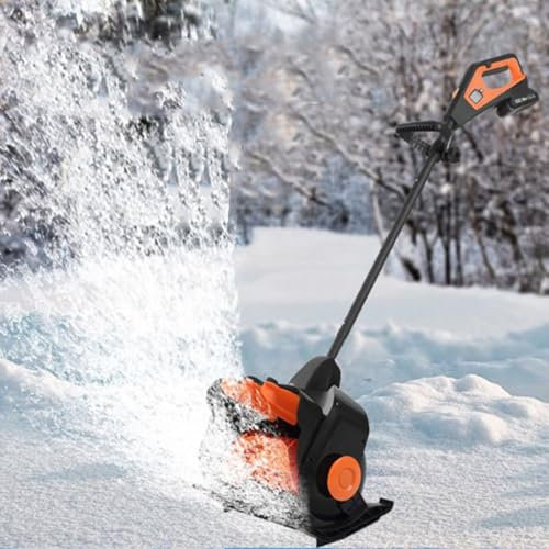 twostronking Spazzaneve a Batteria, con 2 Batterie da 15000 mAh, Regolazione a Tre velocità, Larghezza di Pulizia di 41 Cm, Altezza di Ingresso della Neve di 15 Cm, Distanza di Lancio di 10 M