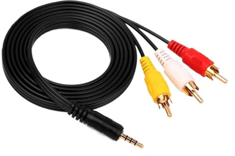 Generic Digital Audio-kabel, 3,5 mm Multipurpose Aux-kabel, kompatibel med digitala videokameror, datorer, förstärkare, tv