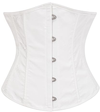 Bslingerie Womens Pastel Colour Palettes Brocade Underbust Corset Waist Cinchers