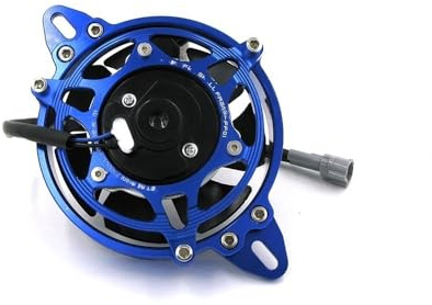 Motocicleta Accesorios Universales Ventilador Del Radiador Kit Marco Ventilador De Refrigeración Por Agua Ventilador Del Radiador Radiador Ventilador(Blue)