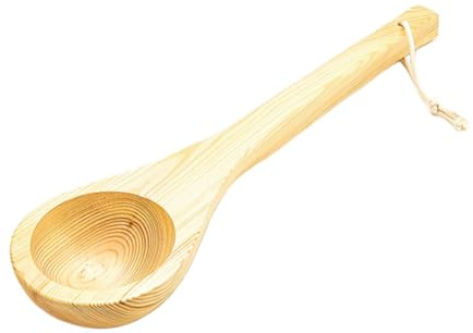 MotiveTech Accessorio in Legno per Sauna, Attrezzatura per Decorare Spazi Interni, Mestolo 36cm