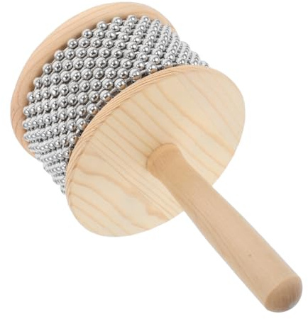 GLEAVI Instrumento Musical Adecuado para Práctica Personal Cabasa de Percusión Manual Madera y Metal, Fácil de Aprender y Presentaciones en Grupo