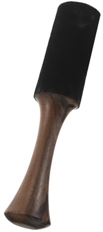 Kisangel Mazo de Cuenco Tibetano de Madera Artesanal con Mango Antideslizante, Sonido Resonante y Portátil para Meditación y Equilibrio de Chakras