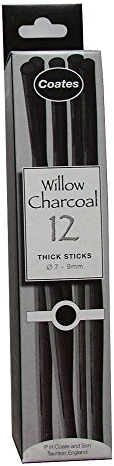 Coates, charcoal, Black, Thick, 1 count (Pack of 12)