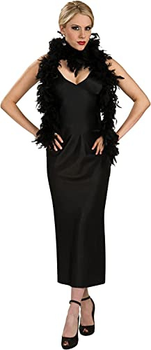 Rubie's Feather Fashion Boa, Black, 6'