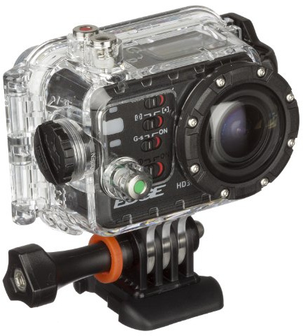 Kitvision Edge HD30W 1080p HD-actionkamera med Wi-fi, tillbehör och vattentätt fodral - svart