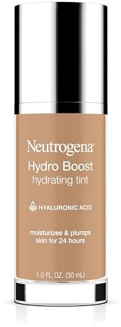 Neutrogena Hydro Boost Tint Foundation Makeup, 60 Natural Beige, 1.0 fl oz