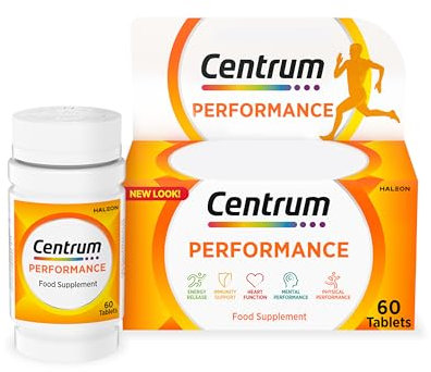Centrum Performance Tablets Multivitamin & Mineral Supplements, 21 essential nutrients, including vitamin C, D, and Iron, 60 ct