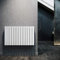 ELEGANT Paneelheizkörper Horizontal 630 x 1001 mm Weiß Badezimmer/Wohnraum Doppellagig Horizontal Heizkörper Badheizkörper Design Flachheizkörper