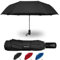 Prostorm Parapluie de voyage coupe-vent ventilé, ouverture et fermeture automatiques, solide, résistant au vent, Pro Storm, petit, compact, pliable, portable, sac à dos, voiture, sac à main, homme et