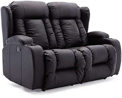 More4Homes CAESAR ELECTRIC HIGH BACK LUXURY BOND GRADE LEATHER RECLINER 3 + 2 + 1 SOFA ARMCHAIR SET SUITE