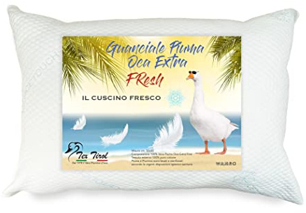 GUANCIALE Cuscino in Piuma Oca Estivo Fresh Sempre Fresco Tex Tirol ©