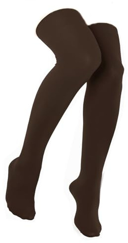 ITRAT Extra-long High Thigh Women’s 2 Pairs Socks Thermal Fleece Lined Thick Warm Stocking Boot Socks Daily Wear Ladies Leg Warmer Over Knee Sock's (Brown)