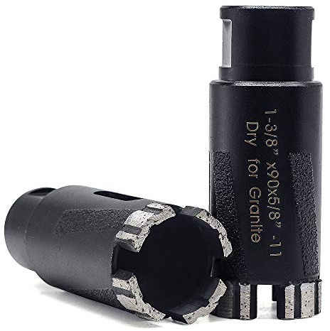 Ostek 1-3/8 Dry Diamond Core Drill Bit 5/8'-11 Thread for Granite 35mm Masonry Coring