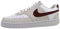NIKE Herren Court Vision LO Sneaker, White Team Red Adobe Dragon Red, 41 EU