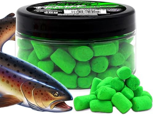 Angel-Berger Magic Baits Marshmallow Forellenköder schwimmend Trout Bait Forellenteig Angelköder Forelle (Makrele - Green)