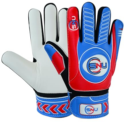 Steelix Junior Football Goalkeeper Gloves for Boys, Kids, and Youth Soccer Goalie Gloves with Super Grip Palms and Durable Protection