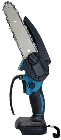 Blissbuilt Mini Motosierra,Portátil Motosierra Bateria con Cerradura de Seguridad,Sierra de Poda Portátil con Una Mano,Motosierra Eléctrica Liviana para Podar Árboles de Jardinería