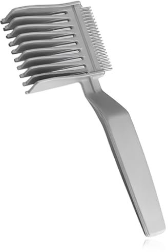 TPZORJX Peine de peluquería para hombres de 1 pieza, estilo especialmente diseñado, ayuda profesional para cortar el cabello, posicionamiento curvo, peinado de barba y patillas desarrolladas