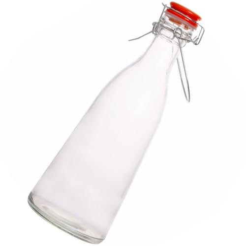 LIFKOME Botella De Almacenamiento Presión De Vidrio Grueso Botella Sellada para Aceite para Fruta para Cocina