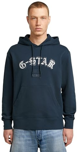 G-STAR Embro-logotyp hb HDD sw, Blå (Dk Patriot Blue D27100-d257-7160), L