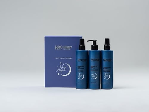 K89 HAIR EXPERT Pack Overnight Care - Tratamiento Capilar Nocturno - 1 Loción reparadora,1 loción limpiadora y purificadora y 1 reparadora intensiva. 3 x 250ml