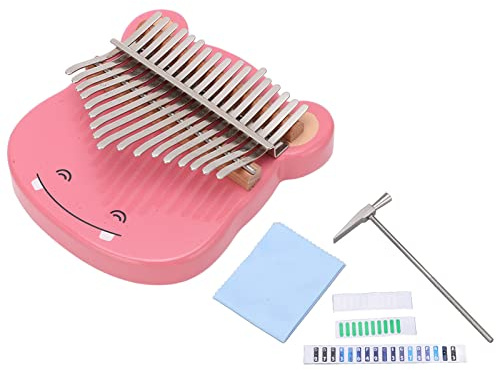Piano de pulgar Kalimba de 17 tonos, instrumento musical portátil de arce con mini dedo con martillo de afinación, Kalimba de 17 teclas para profesionales principiantes, diseño