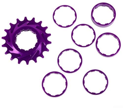 Ruota libera per bicicletta a velocità singola, kit di nove giri 18T, set di conversione in lega di alluminio 7075, finitura anodizzata per resistenza all'ossidazione, ideale per MTB Dirt Jump Street