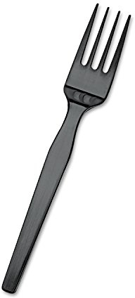 Dixie SSF51 SmartStock Plastic Cutlery Refill, Forks, Black, 40/Pack, 24 Packs/Carton