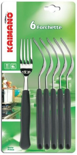 Kaimano KTS790106N Forchette Pz.6 Nero