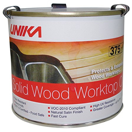 Unika SWWOIL375ML-AZ Solid Wood Worktop Oil, Multi-colour, 375ML