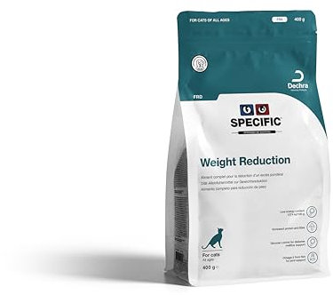 SPECIFIC® Weight Reduction (FRD) 400 g - Diät-Trockenfutter für Katzen - Proteinreich - Fett- und kalorienarm - Für übergewichtige Katzen und Katzen mit Diabetes geeignet - DECHRA Veterinary Products