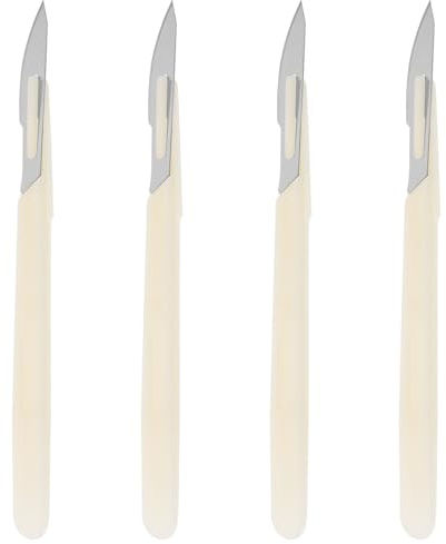 Cabilock Bäckermesser Brot Lahm Teig Rasiermesser Baguettemesser Brotmesser Teigmesser Ritzmesser Brot Bäcker Cutter für DIY Brotteig Muster Laibkuchen Toast 4 Stück