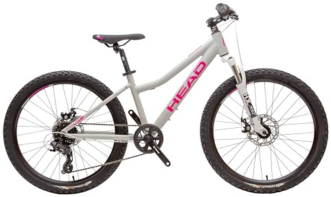 HEAD Bicicletta unisex per bambini Lauren 2.0 24, grigio/rosa, 34