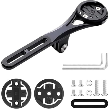BSSOK Soporte de bicicleta para manillar Aero, manillar integrado Aero Out Front Combo Mount compatible con Garmin Edge Wahoo Elemnt