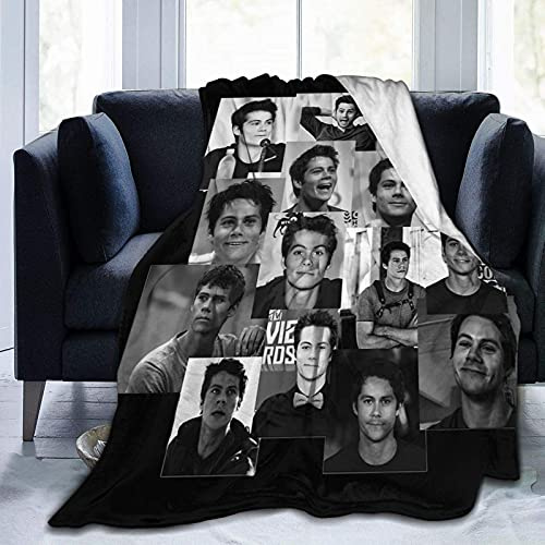 Dylan O'Brien - Coperta ultra morbida in pile di flanella, per tutte le stagioni, leggera, per soggiorno/camera da letto, 152,4 x 127 cm