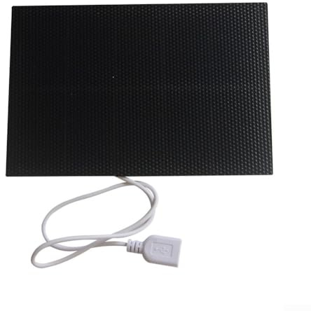 Portable 3W 5V Solar Panel Charger for Outdoor Use, Direct USB Output for Charging Mobile Devices and Electronics