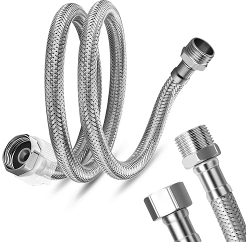 1M Edelstahl Flexschlauch 1/2 Zoll Flexibler Panzerschlauch