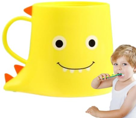 Dinosaurie tandborstkopp, tandborstmugg för hållare | Gratis badrumstillbehör med dinosa-tema