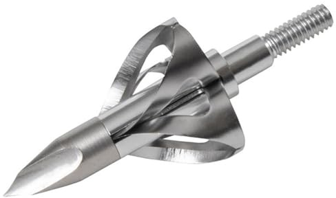 Flying Arrow Toxic Broadheads 100 Grain | Compound Bow Broadheads 100 Grain | 7/8” Cutting Diameter | Coring Style Head | 3 Blade Broadheads 100 Grain | Penetrate Your Archery Target | 3 Pack
