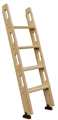 Etagenleiter Haushalts-Etagenbettleiter mit Handlauf, Hölzerne Innen-Kletterleiter, Sichere Dachbodenleiter mit Rutschfesten Füßen, Aufstiegsstufenleiter für Wohnheimwohnungen ( Size : 125cm(49) )