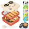 IJIAMY Brotdose Kinder mit Fächern, Auslaufsicher Lunchbox Kinder, Jausenbox kinder für Mädchen & Jungen, Bento Box Kinder, Snackbox, Perfekt für Schule, Kindergarten & Ausflüge
