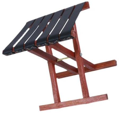 ANDRESLAD Campinghocker Faltbar Holz Leicht Klappbar Stabil Mit Sicherheitsgurt Tragbarer Hocker Für Outdoor Angeln Camping Und Reisen