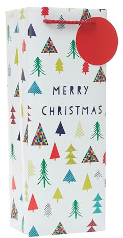 Festive Xmas Trees Christmas Bottle Gift Bag Xmas Gift Wrap Gifting Accessory 736211