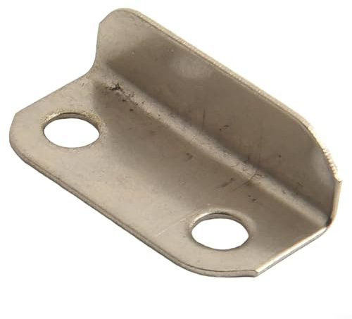 Lot de 10 pièces de matériel de meubles de bureau à domicile - En métal - Angle droit - Pour tiroir - Argenté - Pièces de rechange faciles à installer