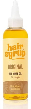 Hårsyrap | Original förtvätt hårolja | Med körsbär, aprikos och mandel | för knuten, tovigt eller glänsande hår | Vegan | 100 % naturlig | 100 ml