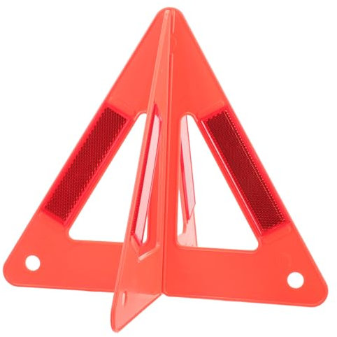 Zerodeko 1 Set Kit Sicurezza Triangolo Riflettente per Auto Materiale Resistente Design Stabile e Alta visibilità per Emergenze Stradali
