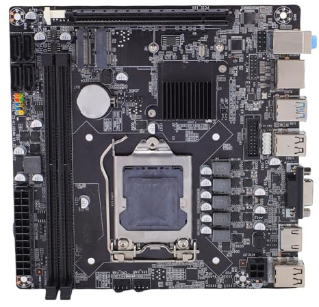Tangxi H110 Gaming-Motherboard, LGA 1151 ITX DDR4 2133 2400 2666 MHz, Unterstützung für -CPU der 6., 7. und 8. Generation mit M2-NVMe-Steckplatz, Dual-Channel, 64 GB, max. PCIE X16,