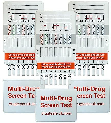 3 x 7 i 1 läkemedelstester – upptäcker användning av kokain, heroin, hastighet, metadon, benzon, estazy och cannabis i 1 test