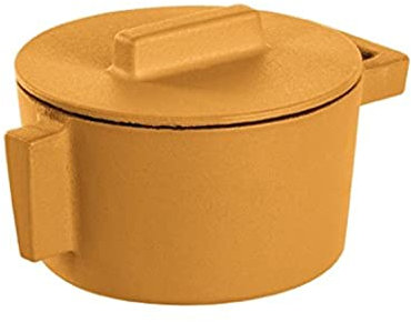Rosenthal - Sambonet - Fleischtopf mit Deckel - Terra.cotto - Gusseisen - Vanille - Ø10 cm